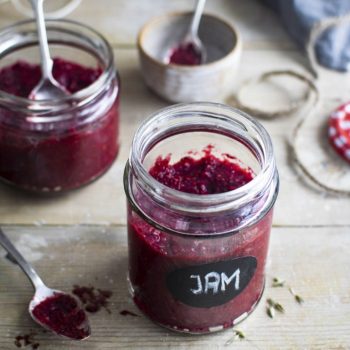 Homemade berry jam recipe idea